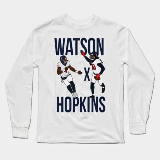 Deshaun Watson and DeAndre Hopkins 'Watson x Hopkins' - Houston Texans Long Sleeve T-Shirt